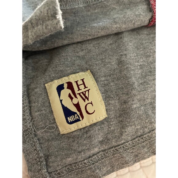 Mitchell & Ness Heathered Gray/Red Houston Rockets Color Blocked Long Sleeve - Picture 5 of 6